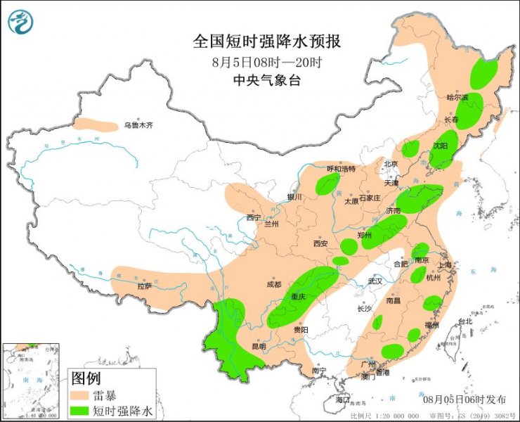 吉林辽宁山东河南重庆等地将有强对流天气