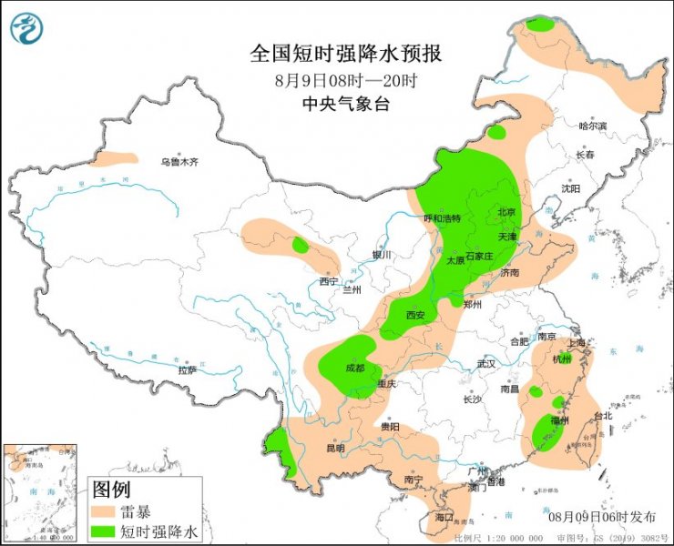 北京天津河北内蒙古四川等地将有强对流天气