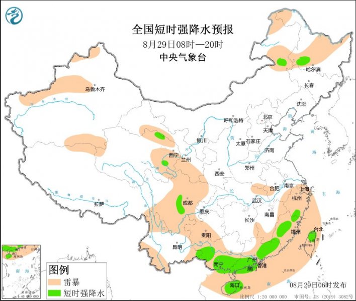 贵州广西广东福建黑龙江等地将有强对流天气