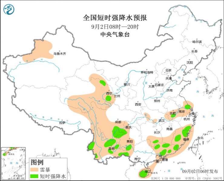 福建广东四川云南等地将有强对流天气