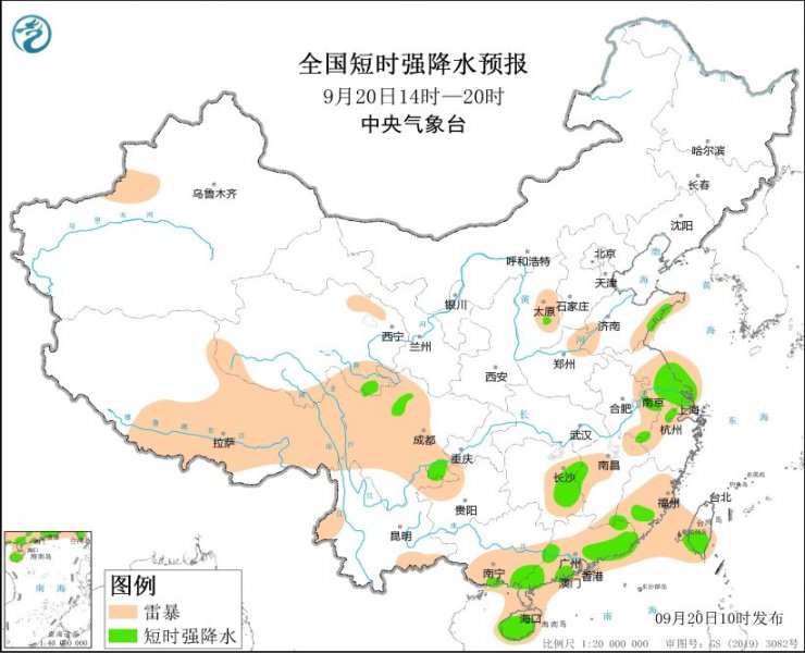 江苏湖南江西广东等地将有强对流天气