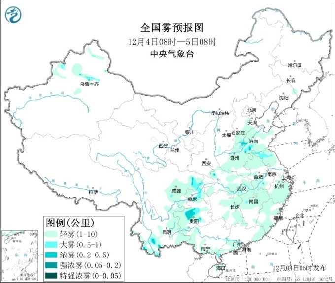 全国大部地区天气平稳 重庆贵州湖南等地多阴雨天气
