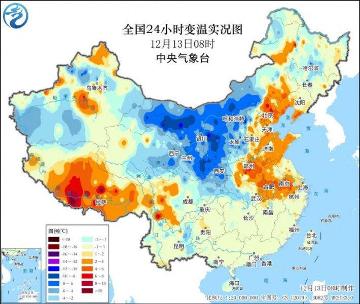 北方出现大风降温及弱雨雪 今明两天冷空气持续影响我国中东部