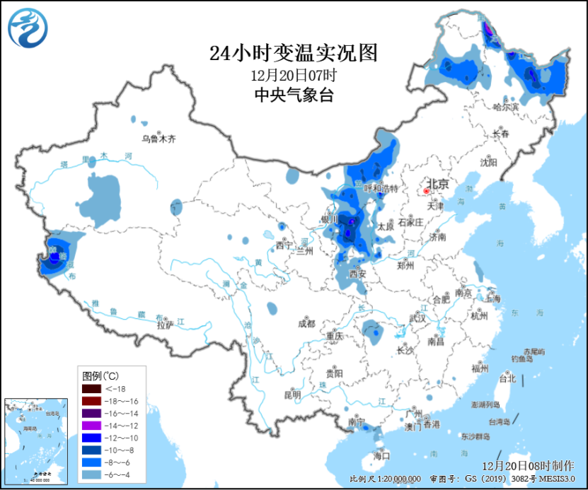 今明两天冷空气将继续影响中东部地区