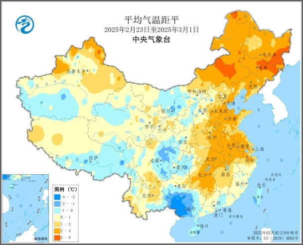 本周全国大部农区气温偏高墒情良好 利于越冬作物生长发育