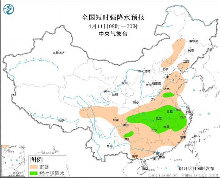 湖北安徽湖南江西福建等地将有强对流天气