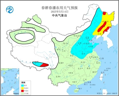 未来三天西北华北黄淮天气晴好适宜春播
