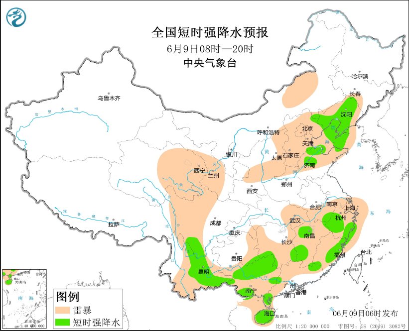 辽宁河北天津山东等地将有强对流天气