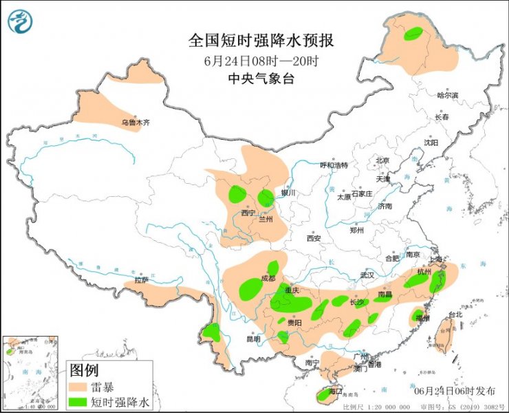 四川重庆贵州湖南江西浙江等地将有强对流天气