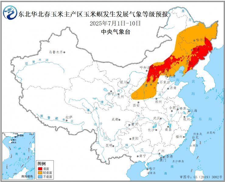 未来10天东北和华北春玉米主产区降水偏多